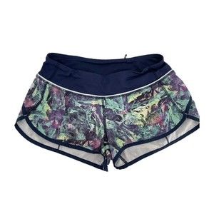 Lululemon Womens Run Speed Short Size 6 Zip Pocket Lined 4-way Stretch 2.5”